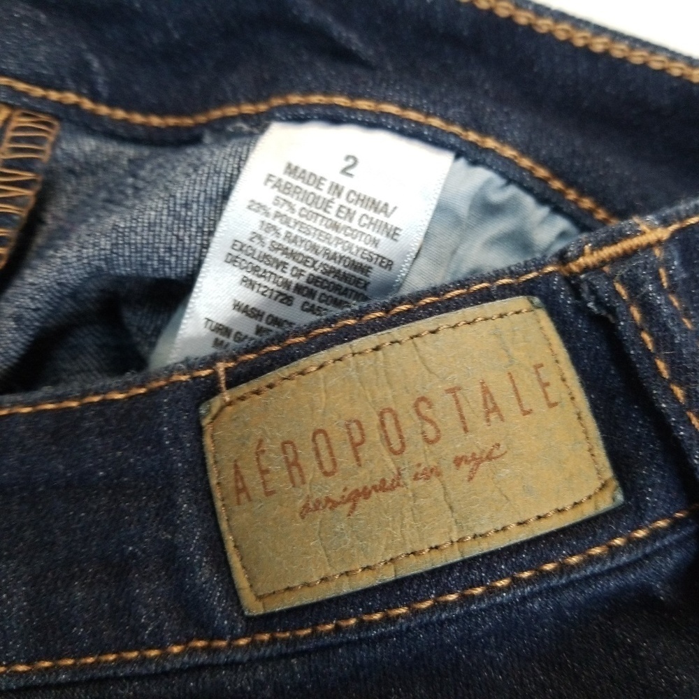 aeropostale bermuda jean shorts size 2 - Picture 6 of 10